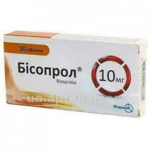 Бісопрол таблетки 10 мг №30 - 1