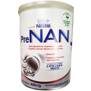 Nestle PreNAN суха молочна суміш для передчасно народжених/народжених з малою масою тіла від 0 місяців 400г - 1