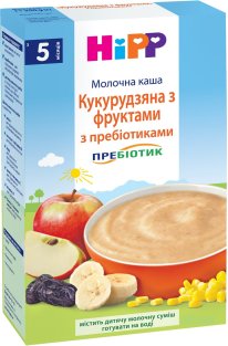 HIPP Каша молочная кукурузная с фруктами и пребиотиками 250г - 2