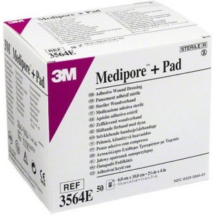 Пов'язка адгезивна Medipore + Pad 6х10см - 1
