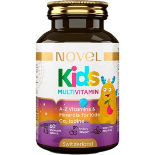 Вітаміни NOVEL Кідс Мультивітамін для дітей таблетки жувальні №60 - 1