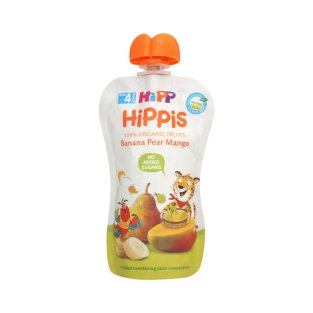 HIPP HIPPIS Пюре банан, груша, манго 100г - 1