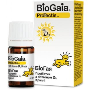 БиоГая Протектис с витамином Д3 капли флакон 5 мл - 1
