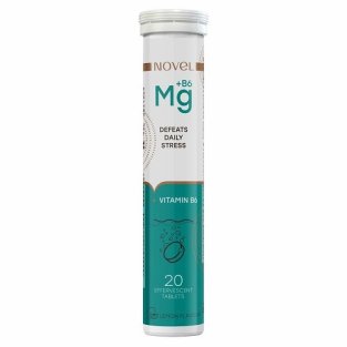 Вітаміни NOVEL Magnesium+B6 таблетки шипучі №20 - 1