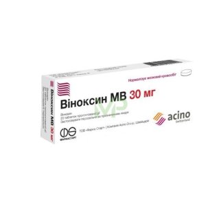 Виноксин МВ таблетки пролонгованої дії 30 мг №20 - 1