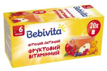 Фіточай Bebivita фруктовий вітамінний 1,5 г №20 - 1