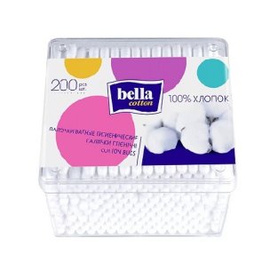Ватні палички Bella №200 пластик - 1