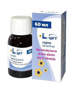 L-Цет сироп 2,5 мг / 5 мл у флаконі 60 мл №1 - 1
