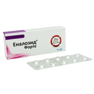 Еналозид Форте 20 мг/12,5 мг таблетки №20 - 1