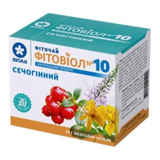 Фіточай Фітовіол №10 Сечогінний фільтр-пакети 1,5 г №20 - 1