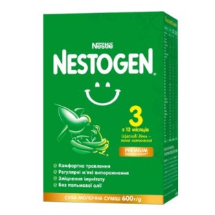 Nestle Nestogen 3 суха молочна суміш з лактобактеріями L.Reuteri з 12 місяців 600г - 1