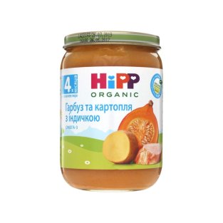 HIPP Пюре Тыква и картофель с индейкой 190г - 2