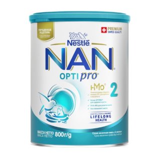 НЕСТЛЕ Nestle NAN 2 Optipro сухая молочная смесь олигосахарид 2FL от 6месяцев 800г - 1