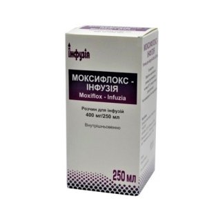Моксифлокс-Инфузия раствор для инфузий 400мг/250мл бутылка 250мл - 1