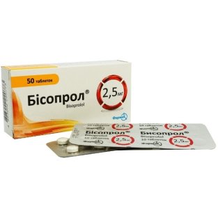 Бісопрол-Фармак таблетки 2,5 мг №50 - 1