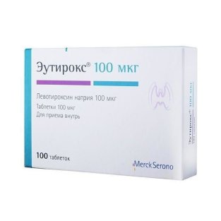 Еутирокс таблетки 100 мкг №100 - 1