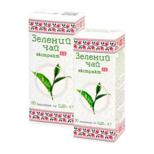 Зеленый чай экстракт таблетки 0,25 г №80 - 1