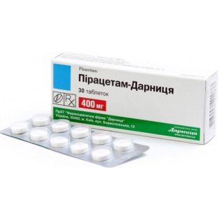 Пирацетам-Дарница таблетки 0.4г №30 - 1