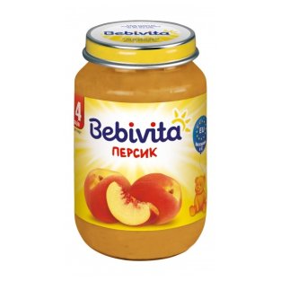 Bebivita Пюре персик 190г - 1