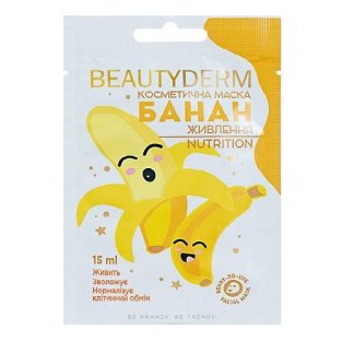 Косметическая маска Beauty Derm банан живлення 15мл - 1
