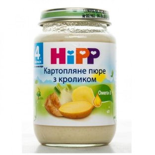 HIPP Пюре Картофельное с кроликом 190г - 2