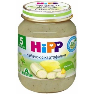 HIPP Пюре овочеве Кабачок з картоплею 125г - 1