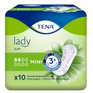 Прокладки урологічні TENA Lady Slim Mini №10 - 1