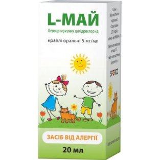 L-Май краплі оральні 5 мг/мл контейнер з пробкою-крапельницею 20 мл - 1