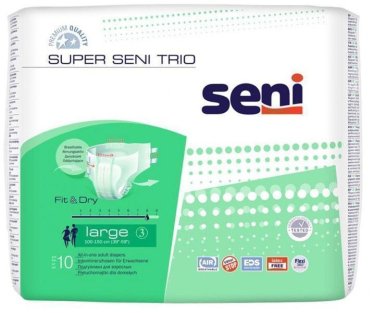 Підгузки для дорослих Super Seni Trio Large №10 - 1