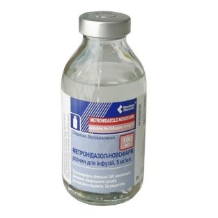 Метронідазол-Новофарм розчин для інфузій 0.5% пляшка 100мл - 1