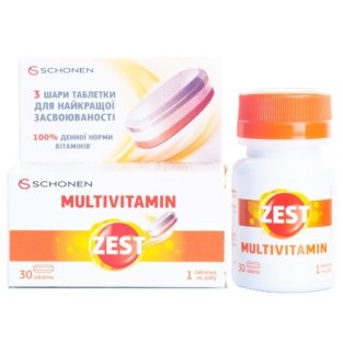 Зест Мультивитамин таблетки №30 - 1