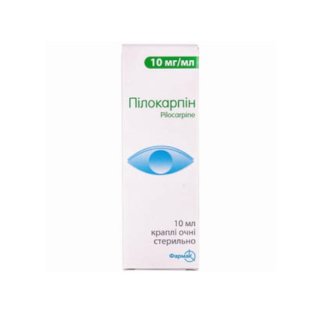 Пилокарпіну гідрохлорид краплі для очей 1% фл.10мл - 1