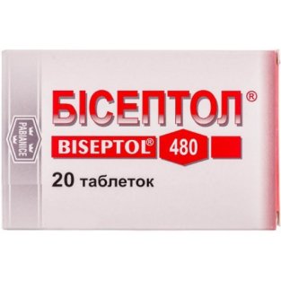 Бісептол таблетки 480 мг №20 - 1