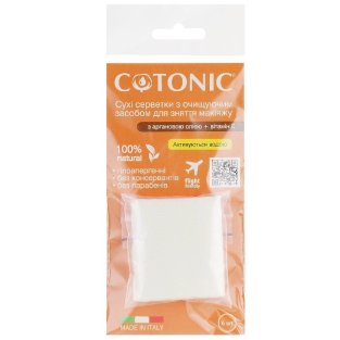 Салфетки для снятия макияжа Cotonic аргановое масло и витамин Е №60 - 1