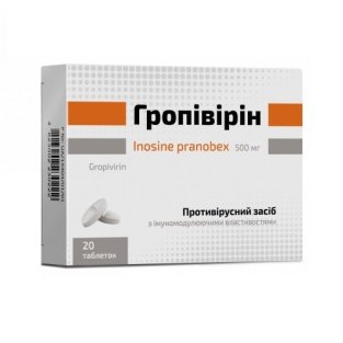Гропивирин таблетки 500 мг №20 - 1