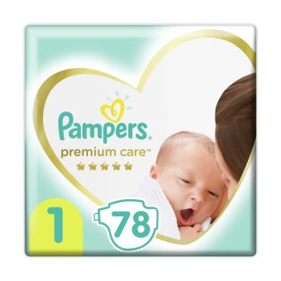 Подгузники PAMPERS Premium Care Newborn (2-5кг) №78 - 1