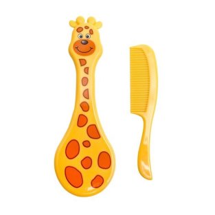 Расческа Lindo с щеткой для волос жираф LI 600 - 1