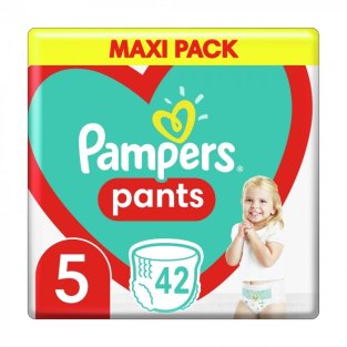 Підгузки PAMPERS трусики Pants Junior Максі (12-17кг) №42 - 1