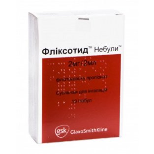 Фліксотид Небули суспензія для інгаляцій 2 мг 2 мл №10 - 1