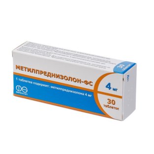 Метилпреднізолон-ФС таблетки 0.004 г №30 - 1
