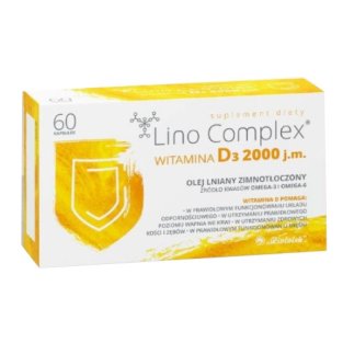 Витамин D3 2000 МЕ Lino Complex капсулы №60 - 1