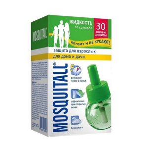 MOSQUITALL рідина від комарів Захист для всієї родини 30мл (30 ночей) - 1