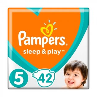 Подгузники PAMPERS Sleep&amp;amp;Play Junior (11-16кг) №42 - 1