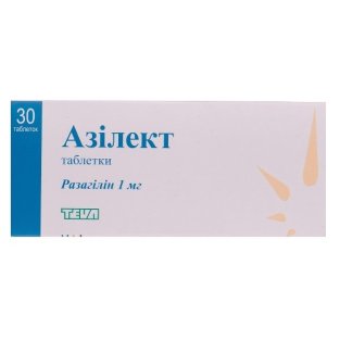 Азилект таблетки 1 мг №30 - 1