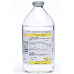Рінгера розчин для інфузій пляшка 400мл - 1