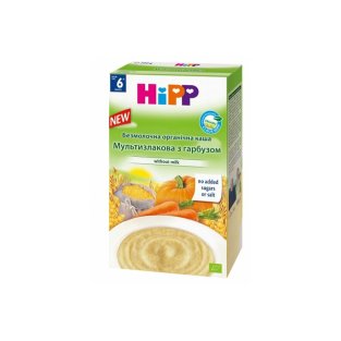 HIPP Каша безмолочная органичная мультизлаковая с тыквой 200г - 2