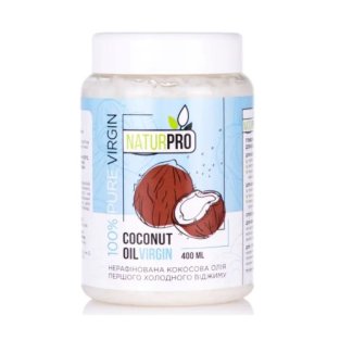 Олія кокосова нерафінована 400мл - 1
