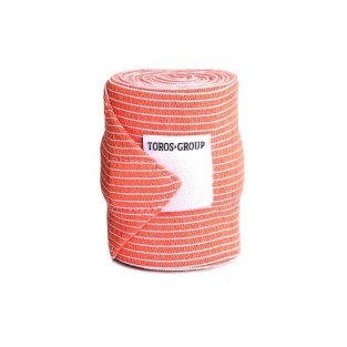 Бинт эластичный текстильная застежка оранжевый 8смх3м - 1