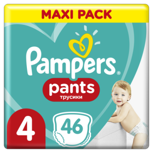 Підгузки PAMPERS трусики Pants Maxi (9-15кг) №46 - 1
