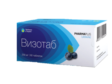 Визотаб таблетки 250 мг №60 - 1